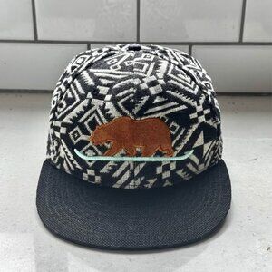 S O L D - Limited Edition 420 Grassroots California Snowboard Bear Hat Flat Brim